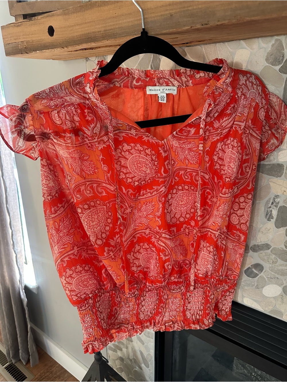 Paisley Short Sleeve Blouse